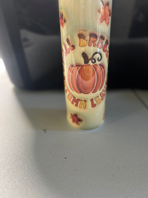 20oz fall breeze autumn leaves tumbler