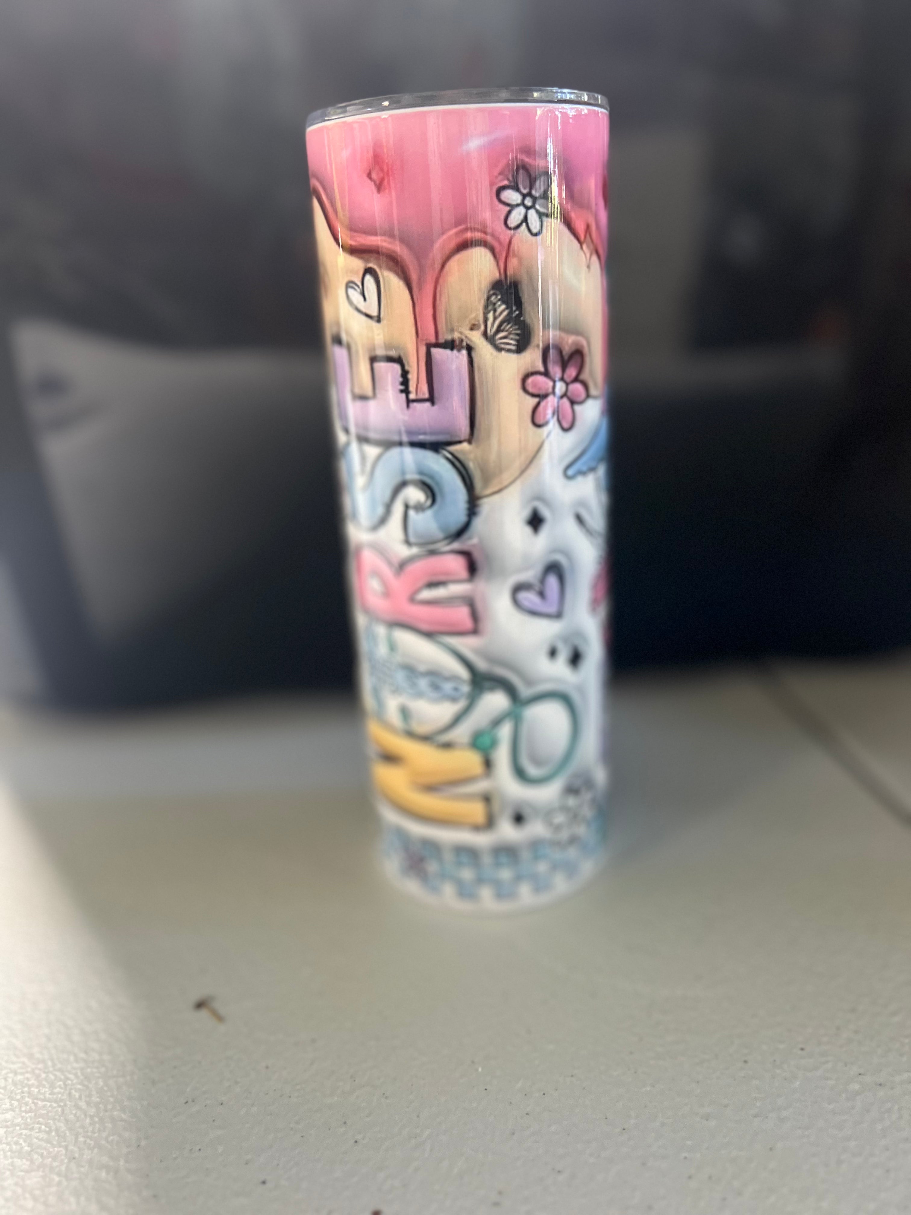 20oz Nurse 3d tumbler